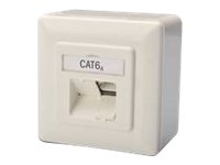 DIGITUS CAT 6A, Klasse EA, Datendose, designkompatibel, Aufputz
