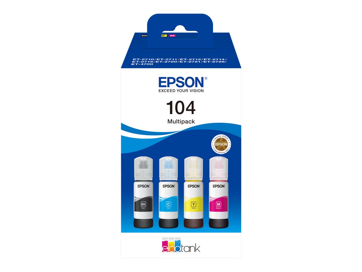 EPSON 104 EcoTank 4-colour Multipack (C13T00P640)