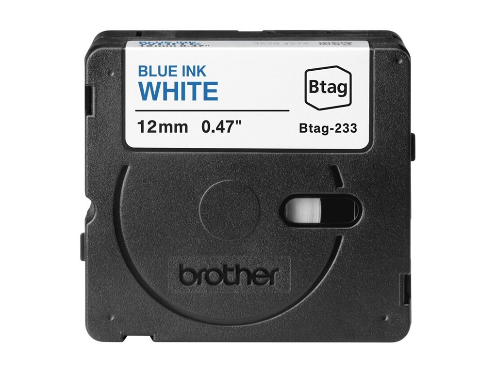 Brother BTAG-233 - Blau auf weiß - Rolle (1,2 cm x 4 m), Ansicht 2