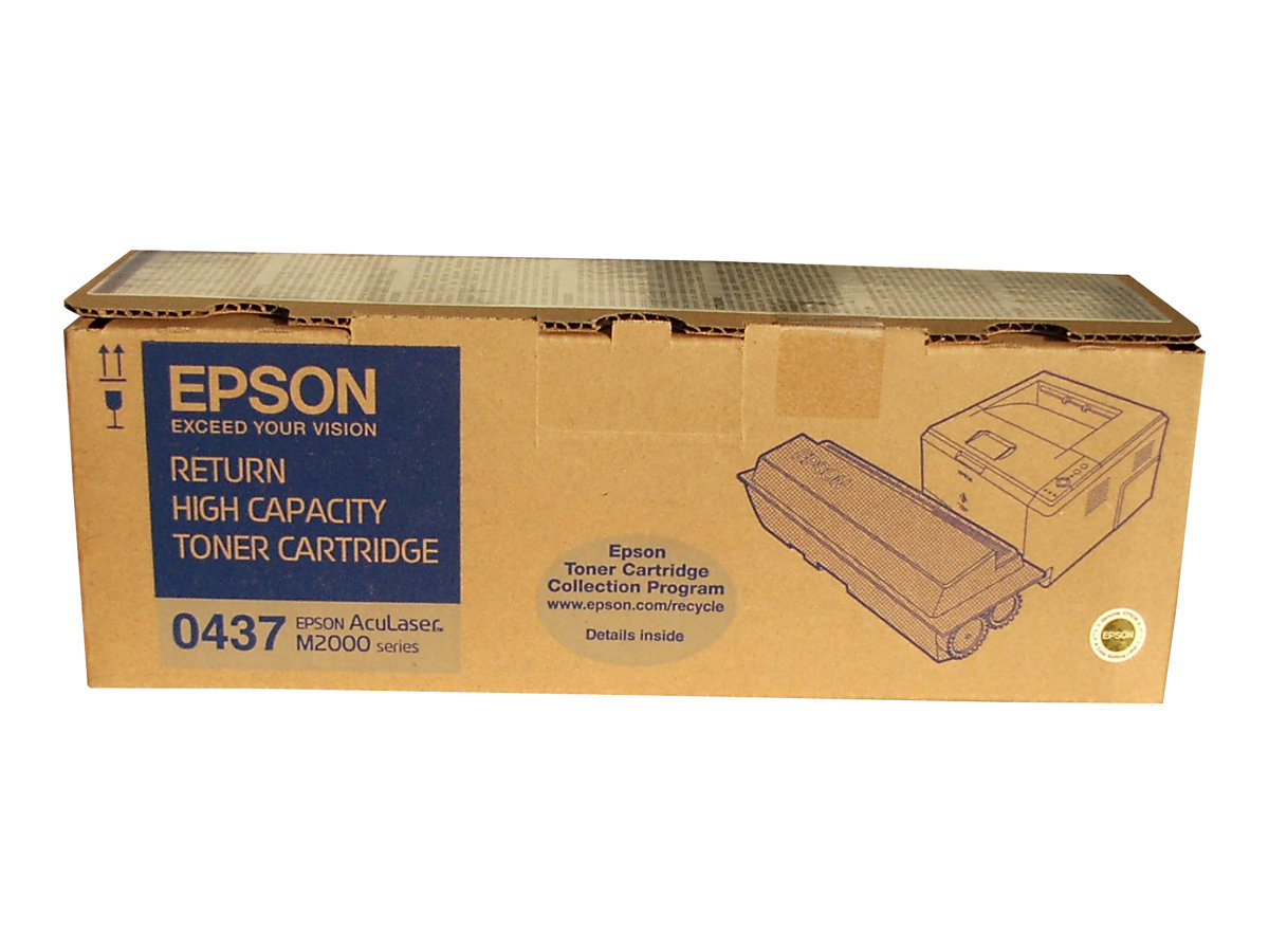 Epson 0437 - Mit hoher Kapazität - Schwarz - original - Tonerpatrone Epson Return Program - für AcuLaser M2000D, M2000DN, M2000DT, M2000DTN