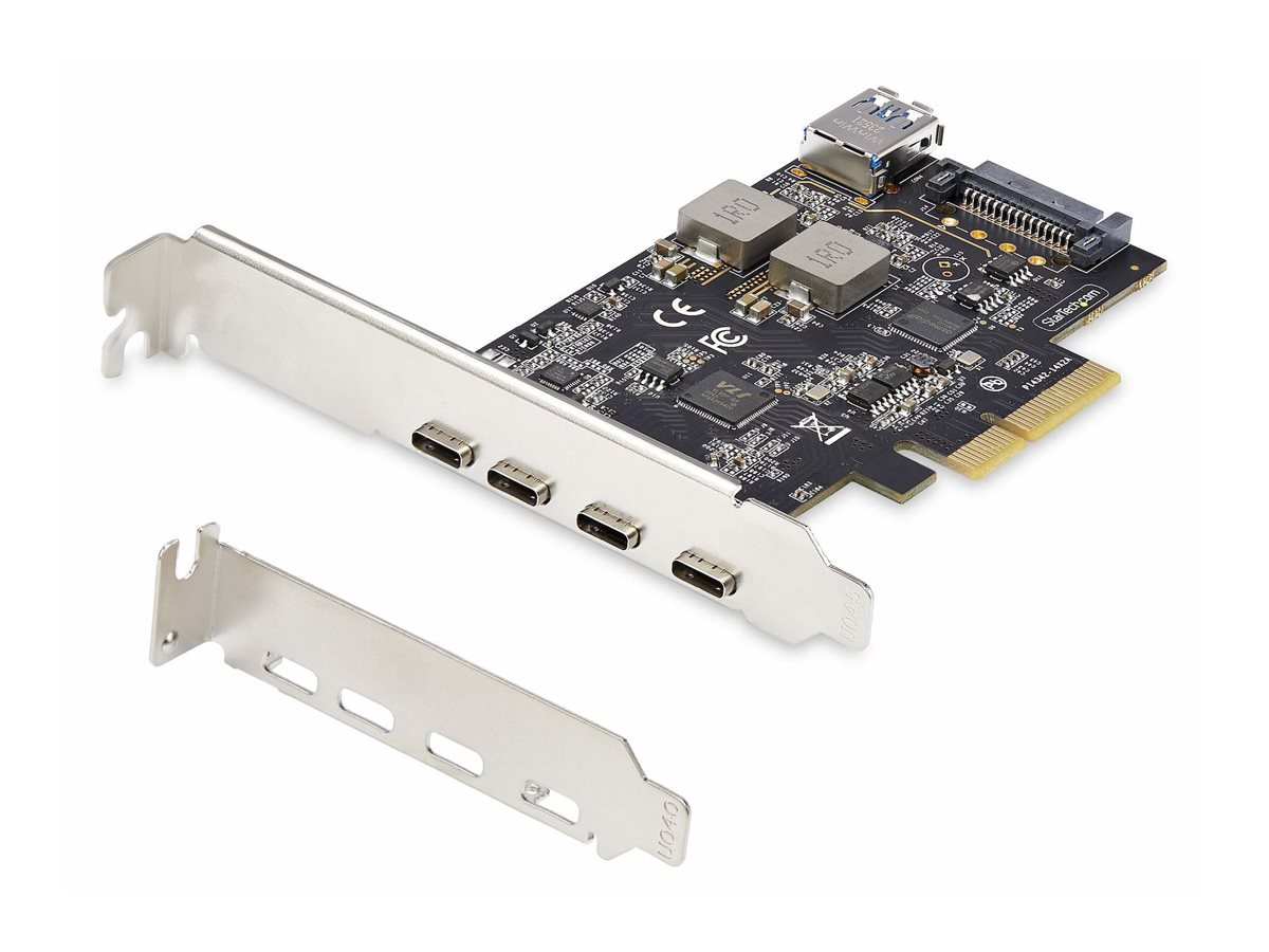 StarTech.com 5-Port USB PCIe Card, USB 3.2 10Gbps, PCI Express Card with 4x USB-C Ports, 1x USB-A Internal Port, Ansicht 4
