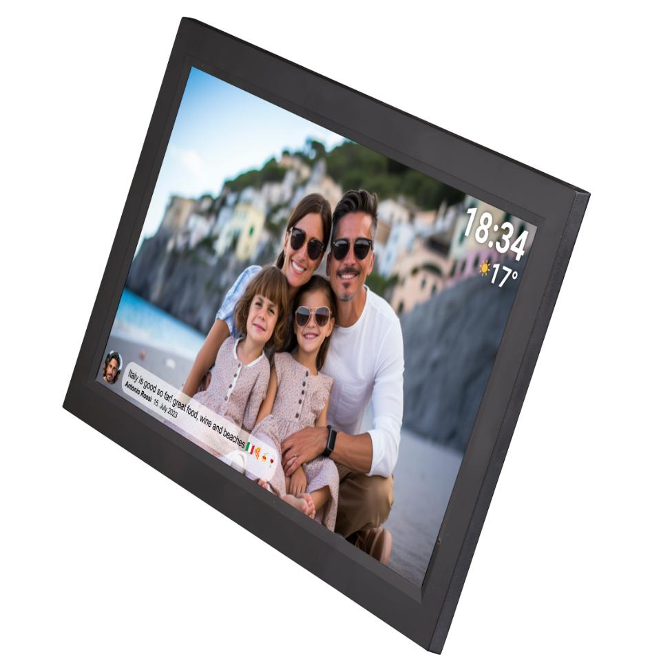 Inter Sales Frameo PFF-1503 schwarz - Digitaler Foto-Rahmen - 16 GB - 39,6 cm - 15,6 ", Ansicht 3