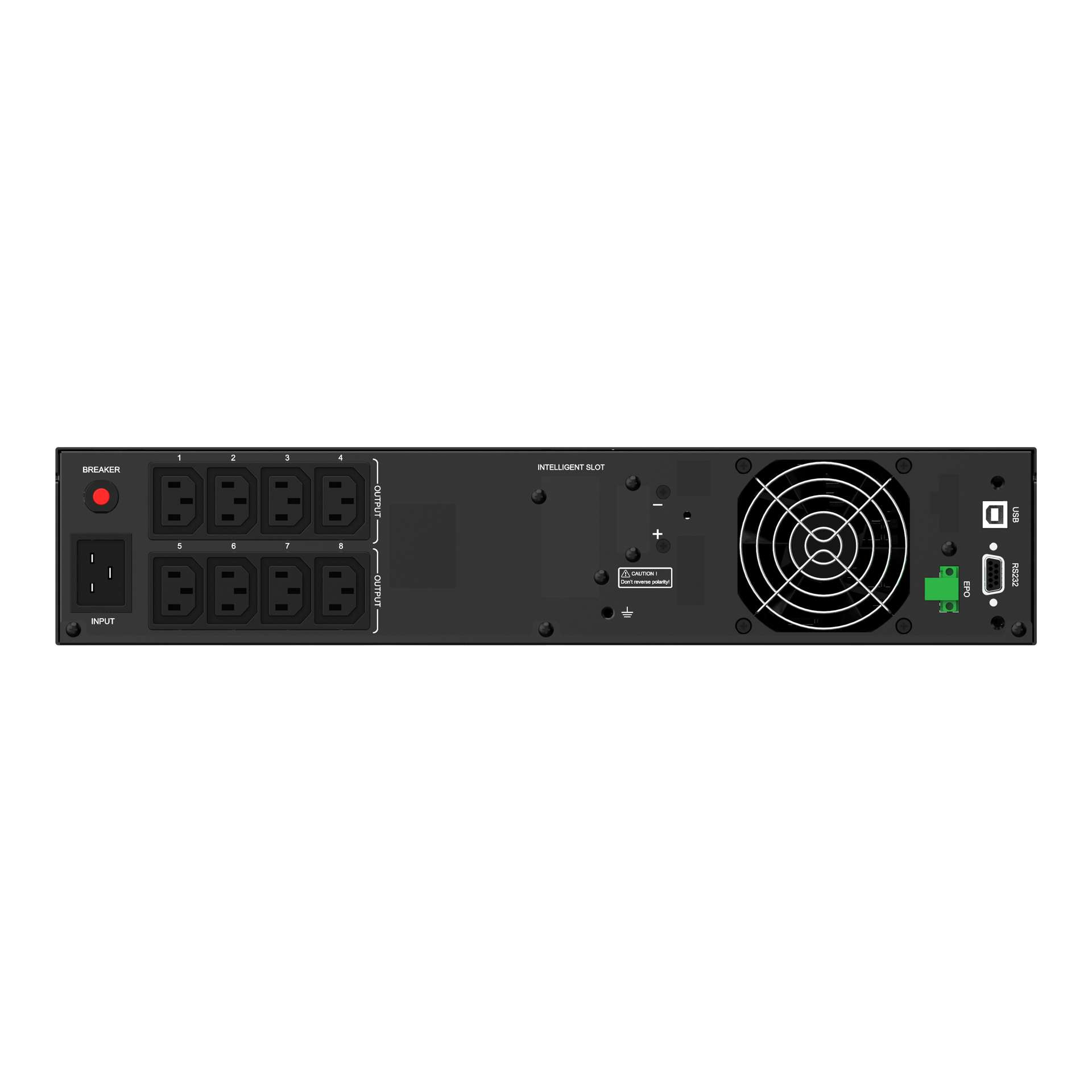 BlueWalker VI 3000 RLP UK - Line-Interaktiv - 3 kVA - 2700 W - Reiner Sinus - 165 V - 290 V, Ansicht 2