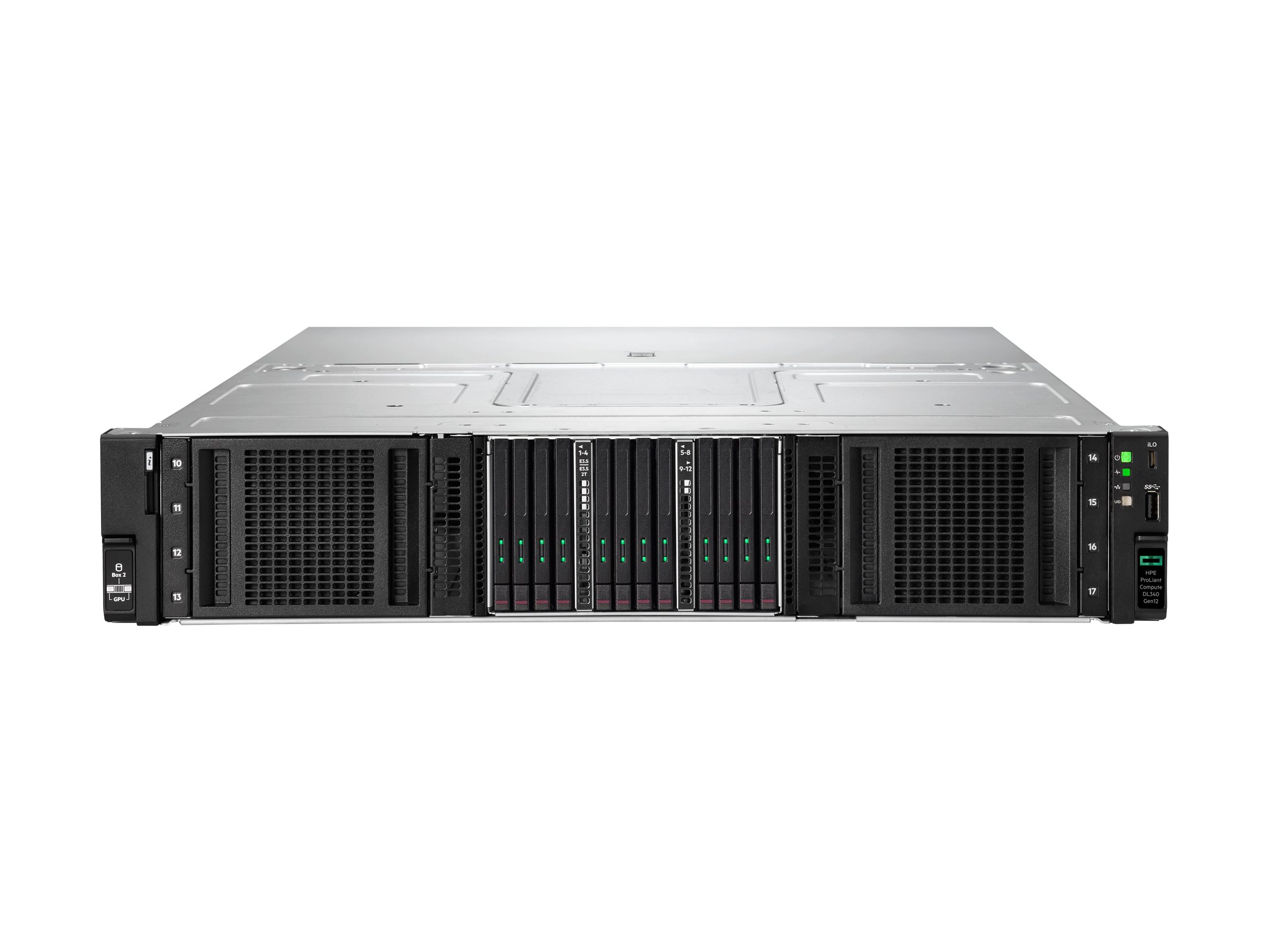 HPE ProLiant Compute DL340 Gen12 - Server - Rack-Montage - 2U - zweiweg - 2 x Xeon 6515P / 2.3 GHz - RAM 64 GB - SATA/SAS - Hot-Swap 8.9 cm (3.5")