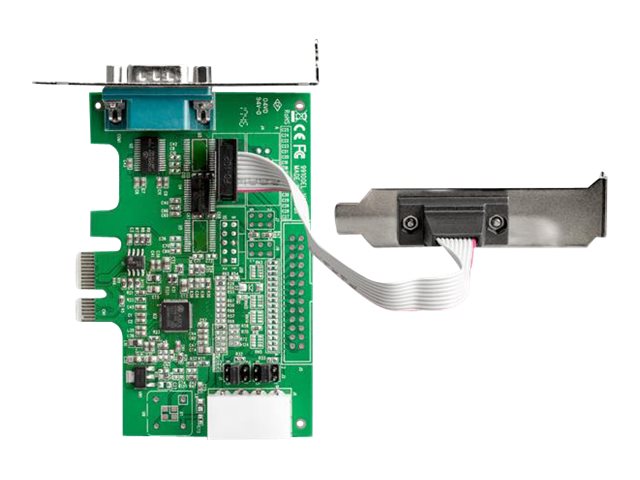 StarTech.com 2 Port Serielle PCIe RS232 Adapter Karte - Serielle PCIe RS232 Host Controller Karte - PCIe auf seriell DB9 - 16950 UART - Nidrig Profil Erweiterungskarte - Windows & Linux (PEX2S953LP)