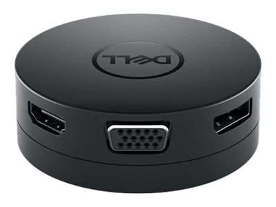 Dell Mobile Adapter DA300 - Kabelgebunden - USB 3.2 Gen 2 (3.1 Gen 2) Type-C - Schwarz - 3840 x 2160 Pixel, Ansicht 2