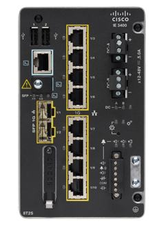 Cisco Catalyst IE3400, Managed, L2, Gigabit Ethernet (10/100/1000), Rack-Einbau