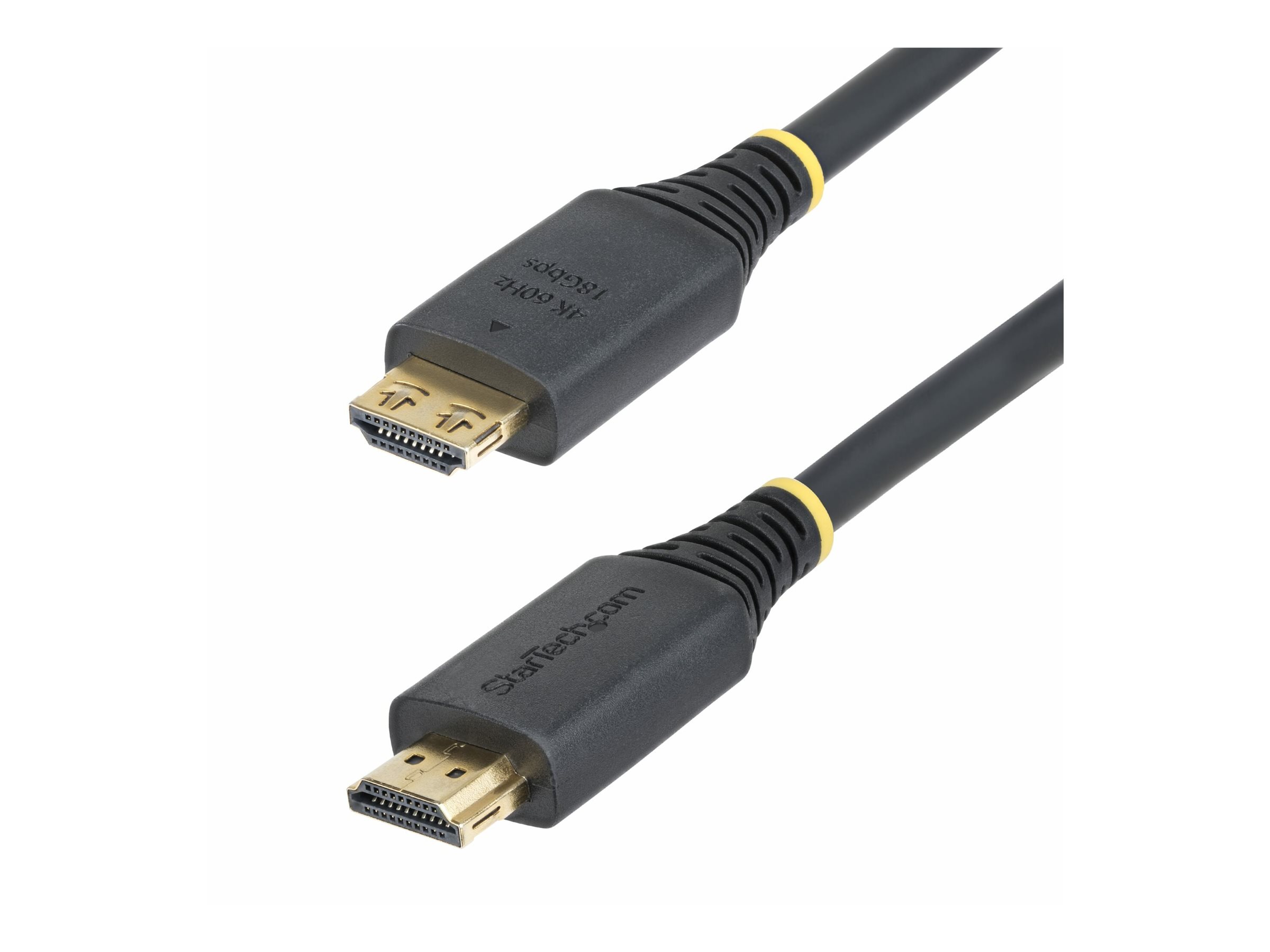 StarTech.com High Speed - HDMI männlich zu HDMI männlich - 5 m - abgeschirmt - Schwarz - halogenfrei, passiv, 4K60Hz, Ansicht 4