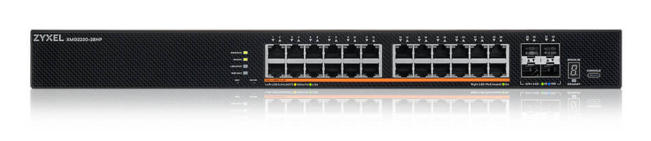 ZyXEL XMG2230-28HP Layer 3 Access Switch PoE++ - Switch - 200 Gbps, Ansicht 3