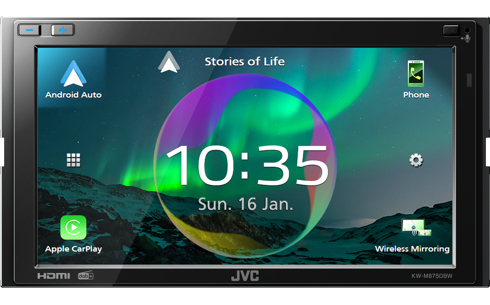 JVC KW-M875DBW - Schwarz - 2 DIN - 180 W - 3.0 Kanäle - 64 W - 20 - 20000 Hz, Ansicht 2