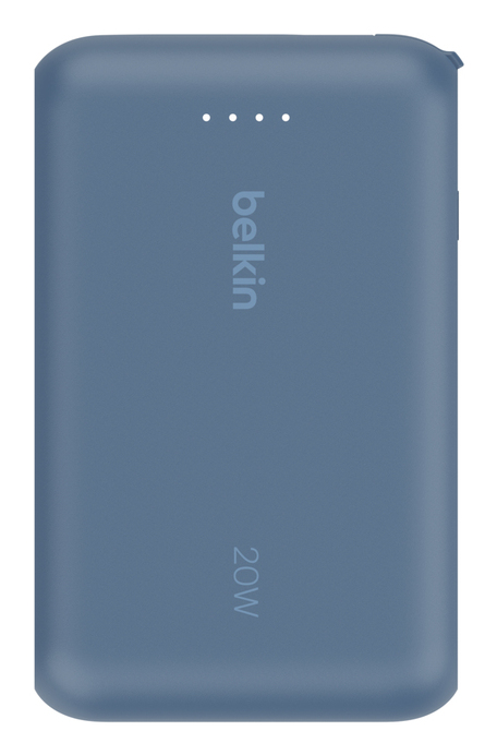 Belkin 10k PD20w Integrated USB-C Cable Power Bank Blue, Ansicht 2