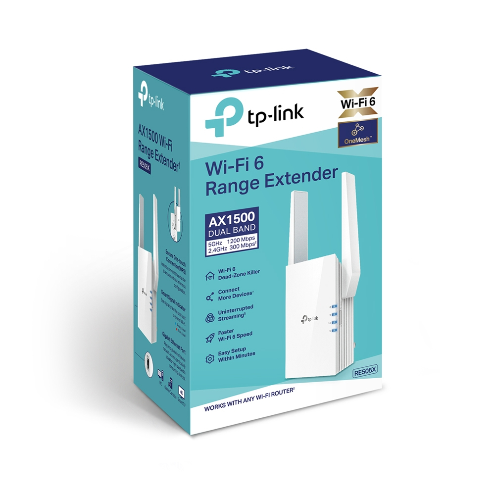 TP-LINK RE505X - Wi-Fi-Range-Extender - GigE, Ansicht 3