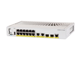 Cisco Catalyst 9200CX - Network Advantage - Switch - kompakt - L3 - managed - 12 x 1000Base-T + 3 x 1000Base-T + 2 x 1 Gigabit10 Gigabit SFP+ (Uplink)