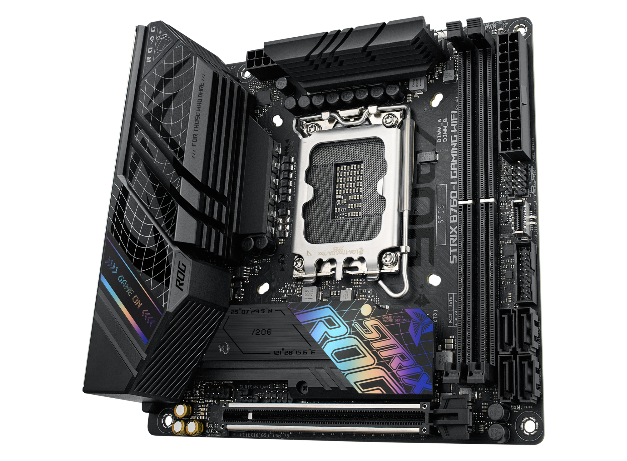 ASUS ROG STRIX B760-I GAMING WIFI - Motherboard - Mini-ITX - LGA1700-Sockel - B760 Chipsatz - USB 3.2 Gen 1, Ansicht 2