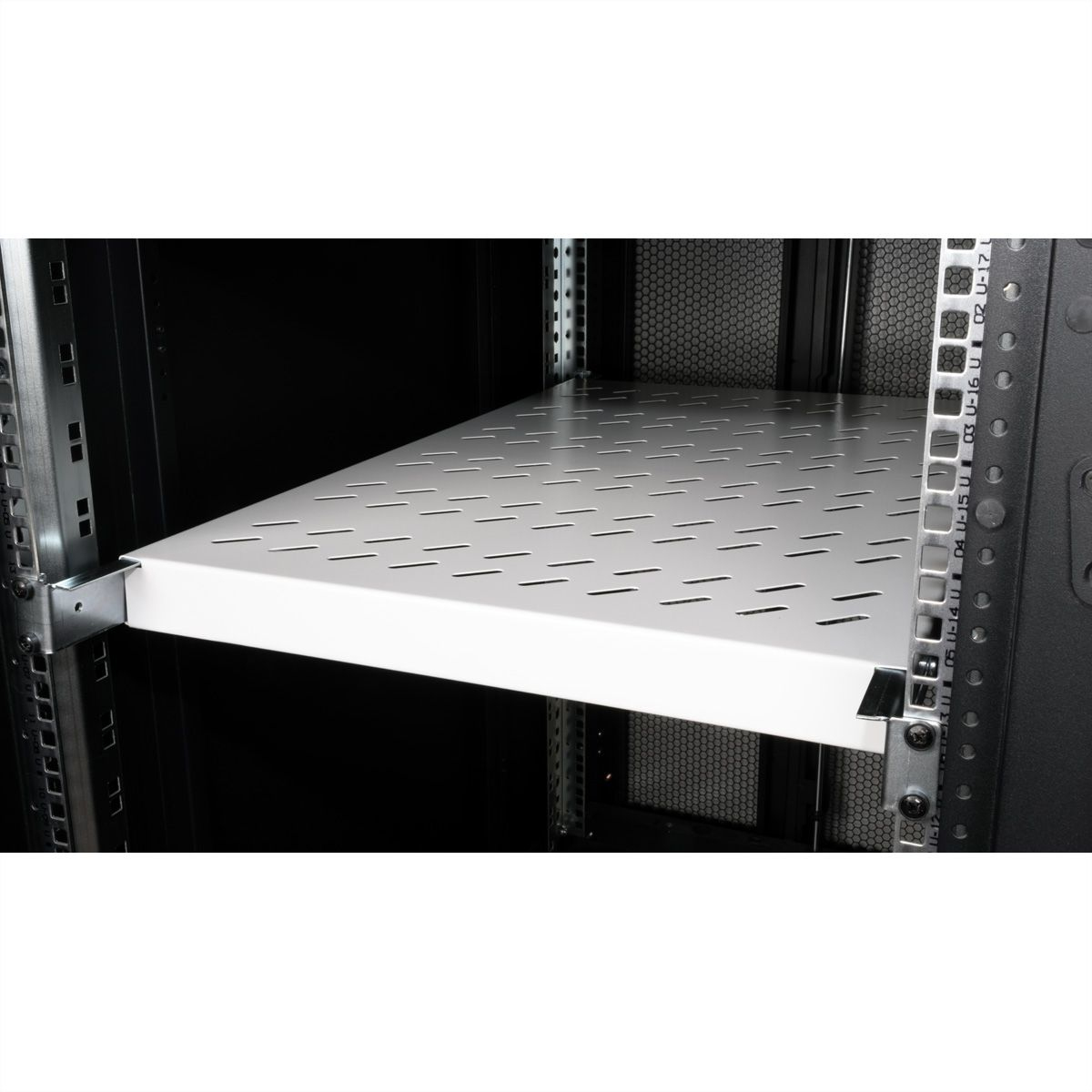 ROLINE 19 Zoll Fachboden 1 HE 770 T 50 kg grau, Ansicht 3