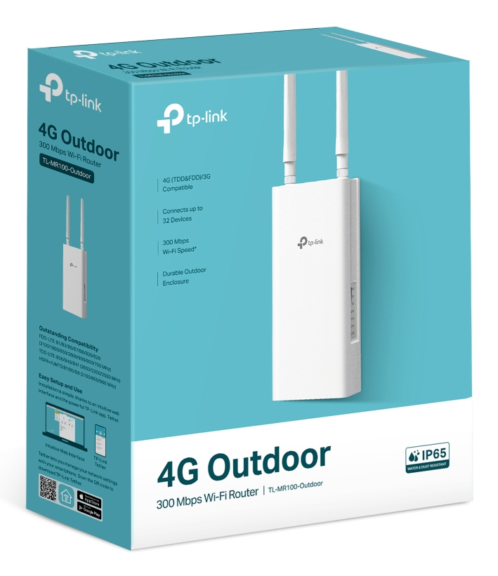 TP-LINK TL-MR100 4G Wi-Fi Outdoor Router - Router - WLAN, Ansicht 2
