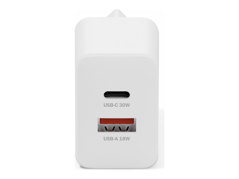 DIGITUS USB GaN Charger 30W, 1x USB-C, 1x USB-A