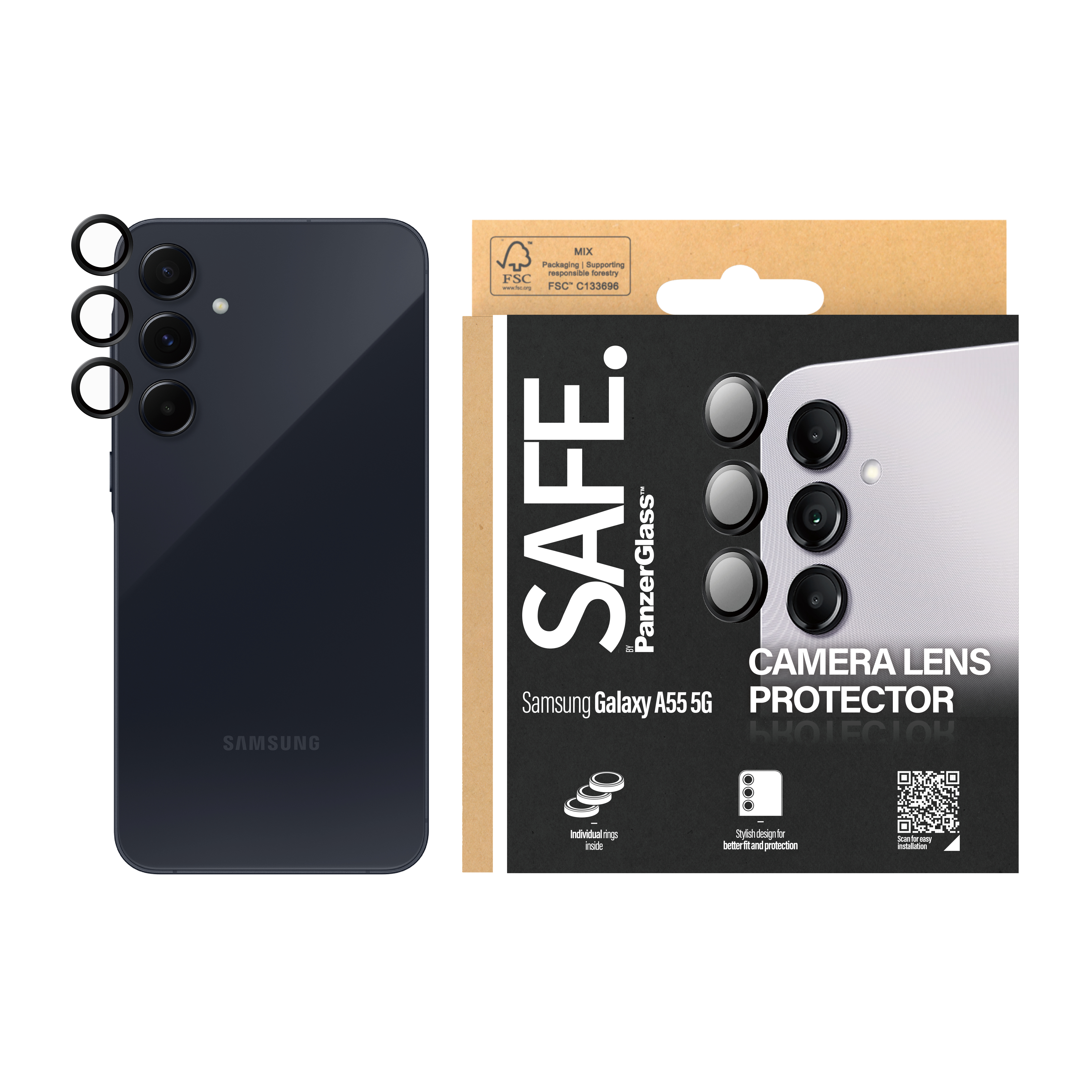 PanzerGlass SAFE. by PanzerGlass - Objektivschutz für Handy, Ansicht 3