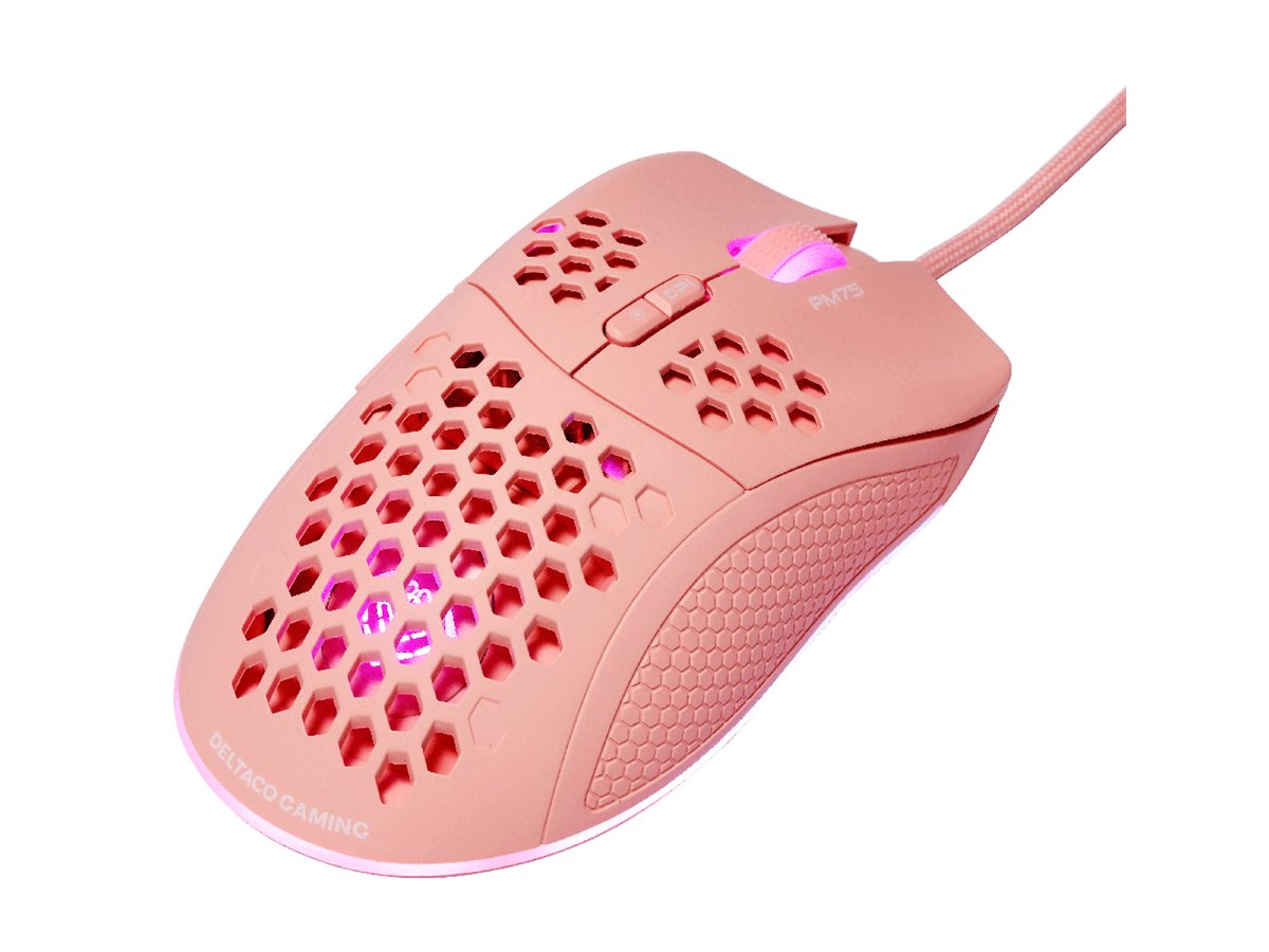 Deltaco Gaming Maus USB RGB pink - Maus - 6.400 dpi, Ansicht 4