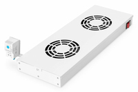 Equip Lüftermodul 19" für Serverschränke 2xLüfter RAL7035 - Zubehör Stromversorgung - 0,12 m