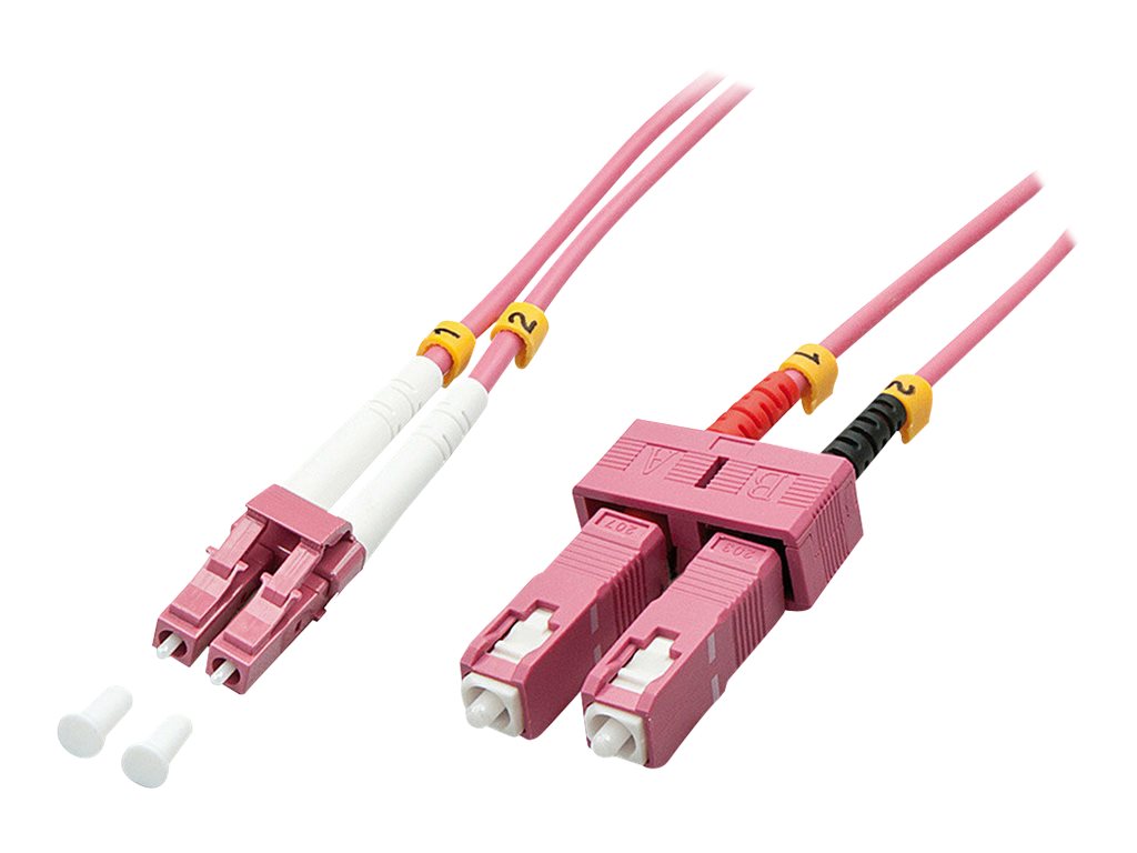 Lindy - Patch-Kabel - SC multi-mode (M) zu LC Multi-Mode (M) - 3 m - Glasfaser - Duplex
