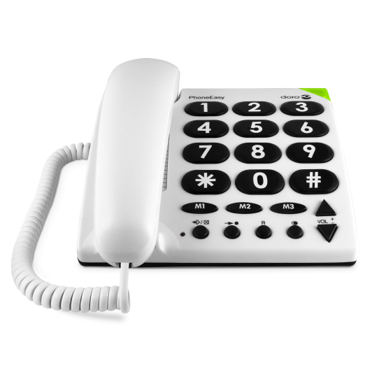 Doro PhoneEasy 311c - Telefon mit Schnur - weiß, Ansicht 3