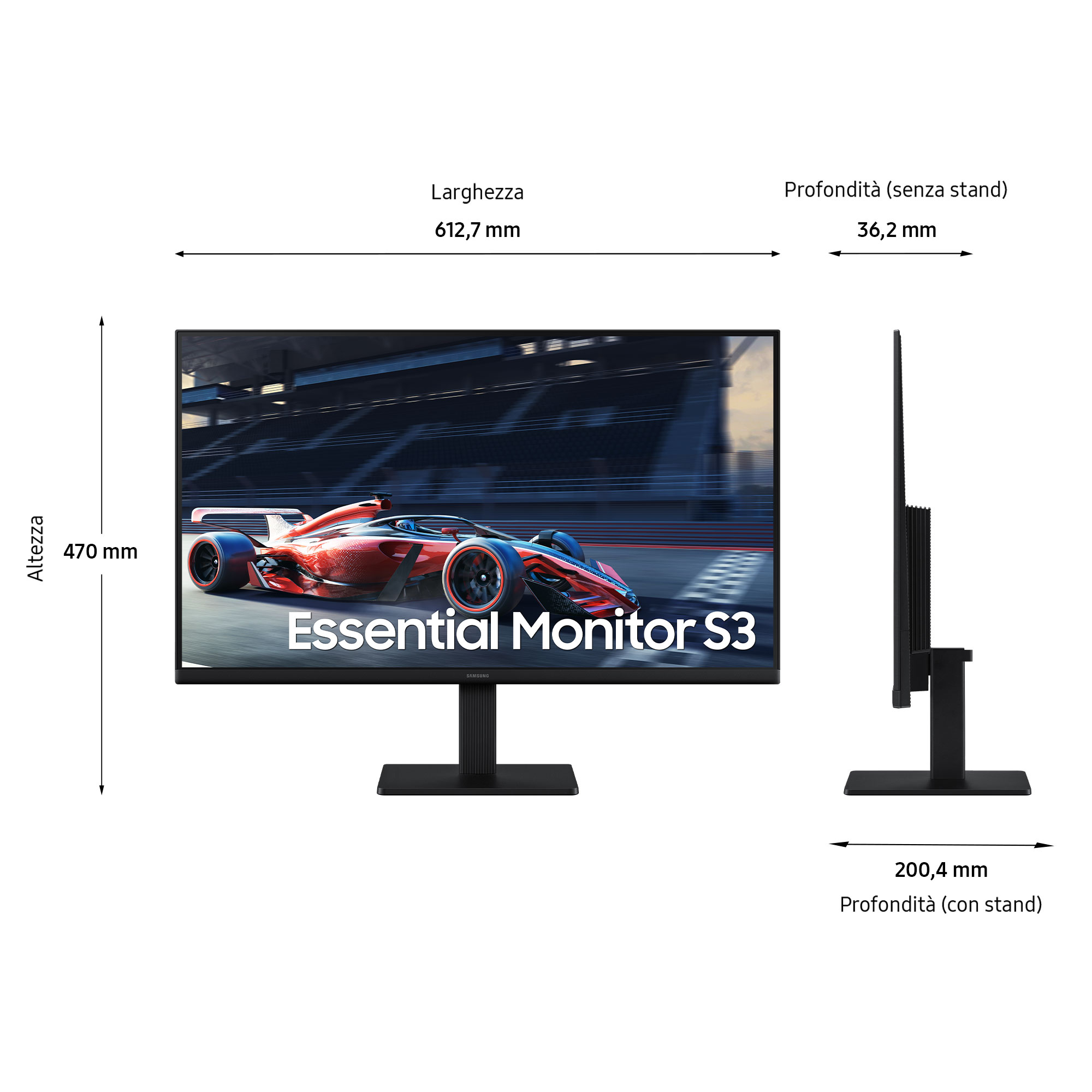 Samsung S27D300GAU - S30GD Series - LED-Monitor - 68.6 cm (27), Ansicht 2