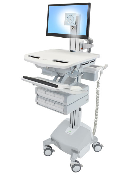 Ergotron Wagen für LCD-Display / Tastatur / Maus / CPU / Notebook / Kamera / Scanner (offene Architektur), Ansicht 4