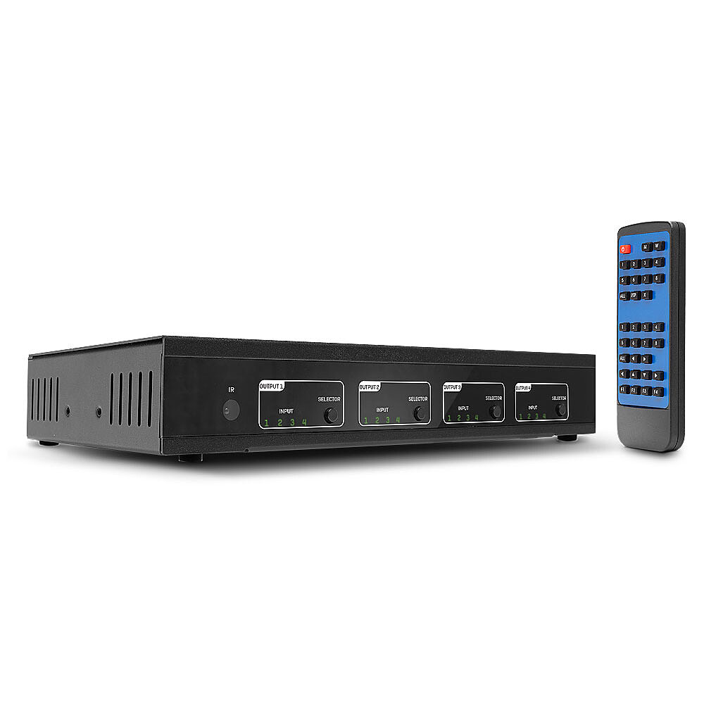 Lindy 4x4 HDMI 2.0 18G Matrix Switch Pro - VideoAudio-Schalter