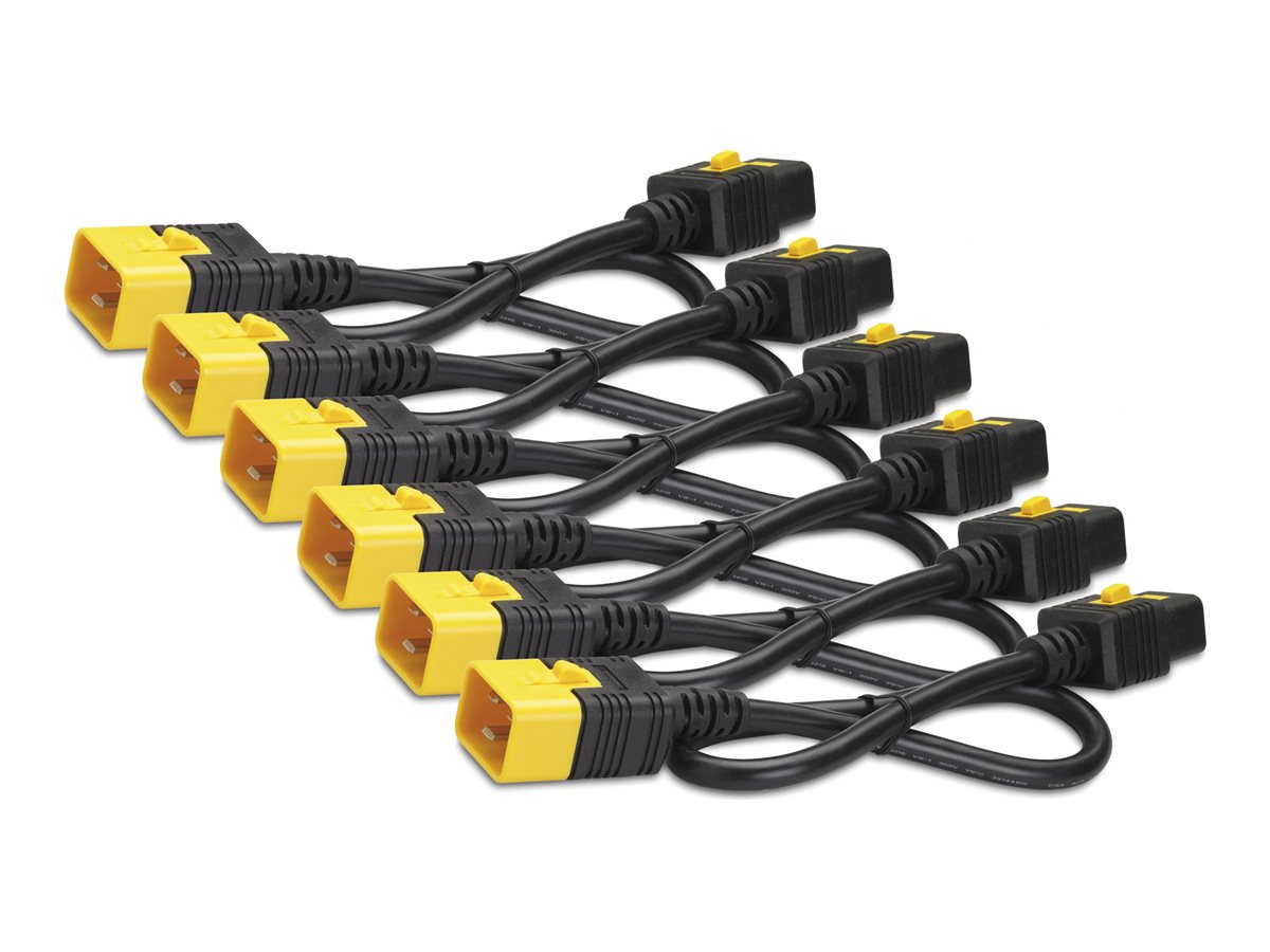 APC Schneider Electric Color Coded Locking Power Cords - Stromkabel - IEC 60320 C20 zu IEC 60320 C19 - Blau (Packung mit 6)