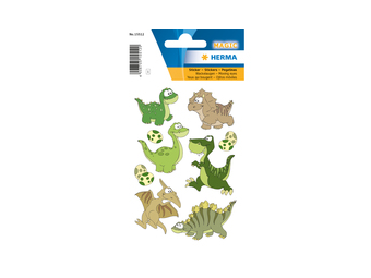 HERMA 15512 - Kunststoff - Mehrfarbig - Dinosaurier - Dauerhaft - 9 Stück(e) - 1 Blätter