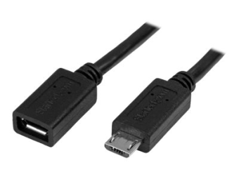 StarTech.com 05m Micro USB Verlängerungskabel - SteckerBuchse - Micro USB Stecker zu Micro USB Buchse Kabel - USB-Verlängerungskabel - Micro-USB Typ B (M)