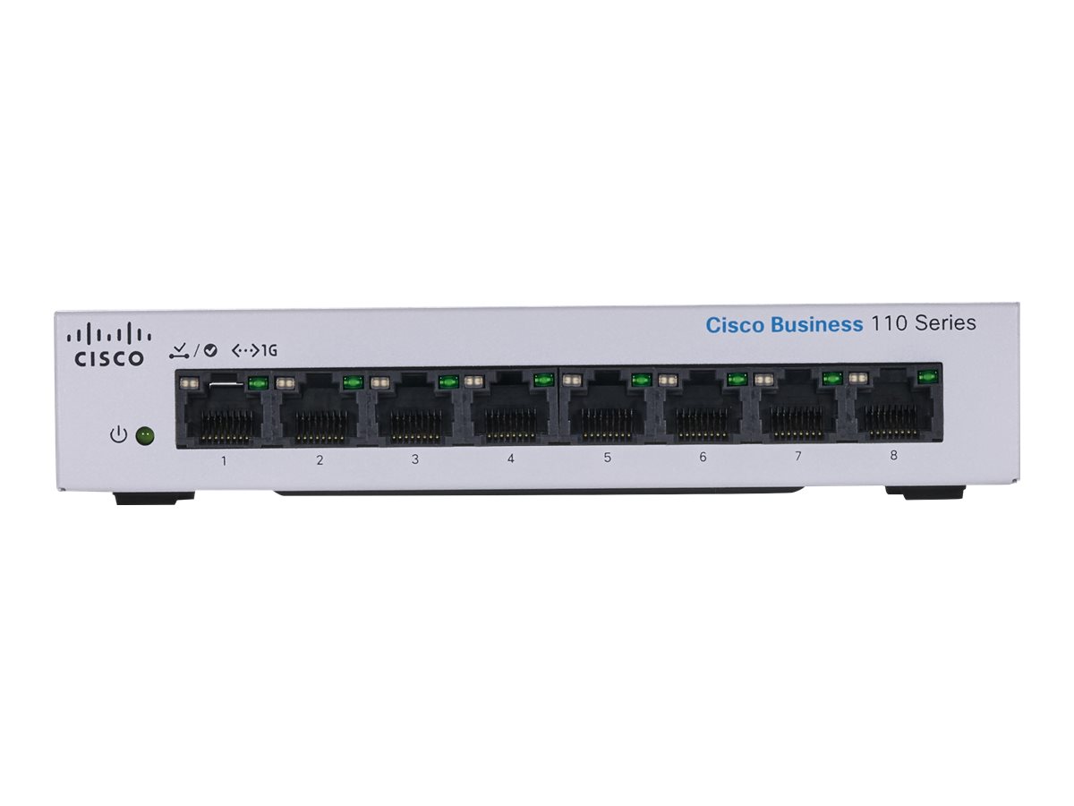 Cisco Business 110 Series 110-8PP-D - Switch - unmanaged - 4 x 101001000 (PoE)