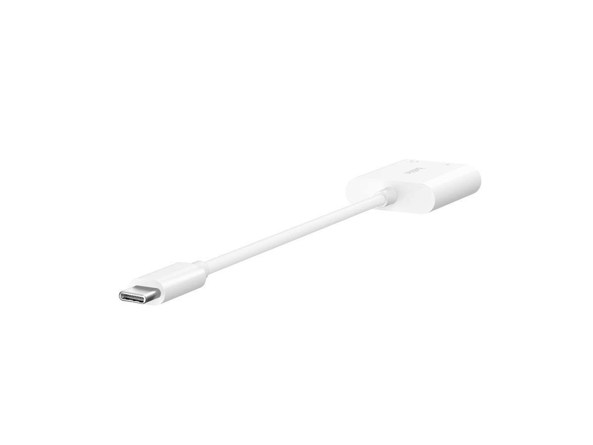 Belkin RockStar - USB-C zu Kopfhöreranschluss / Ladeadapter - 24 pin USB-C männlich zu Mini-Stecker, Ansicht 3