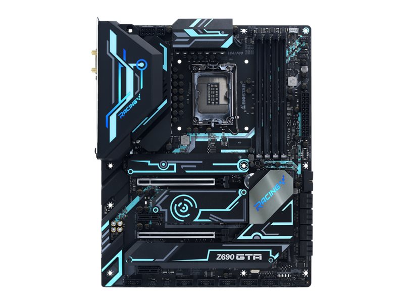 Biostar RACING Z690GTA - Motherboard - ATX - LGA1700-Sockel - Z690 Chipsatz - USB-C Gen2, USB 3.2 Gen 1, USB 3.2 Gen 2 -