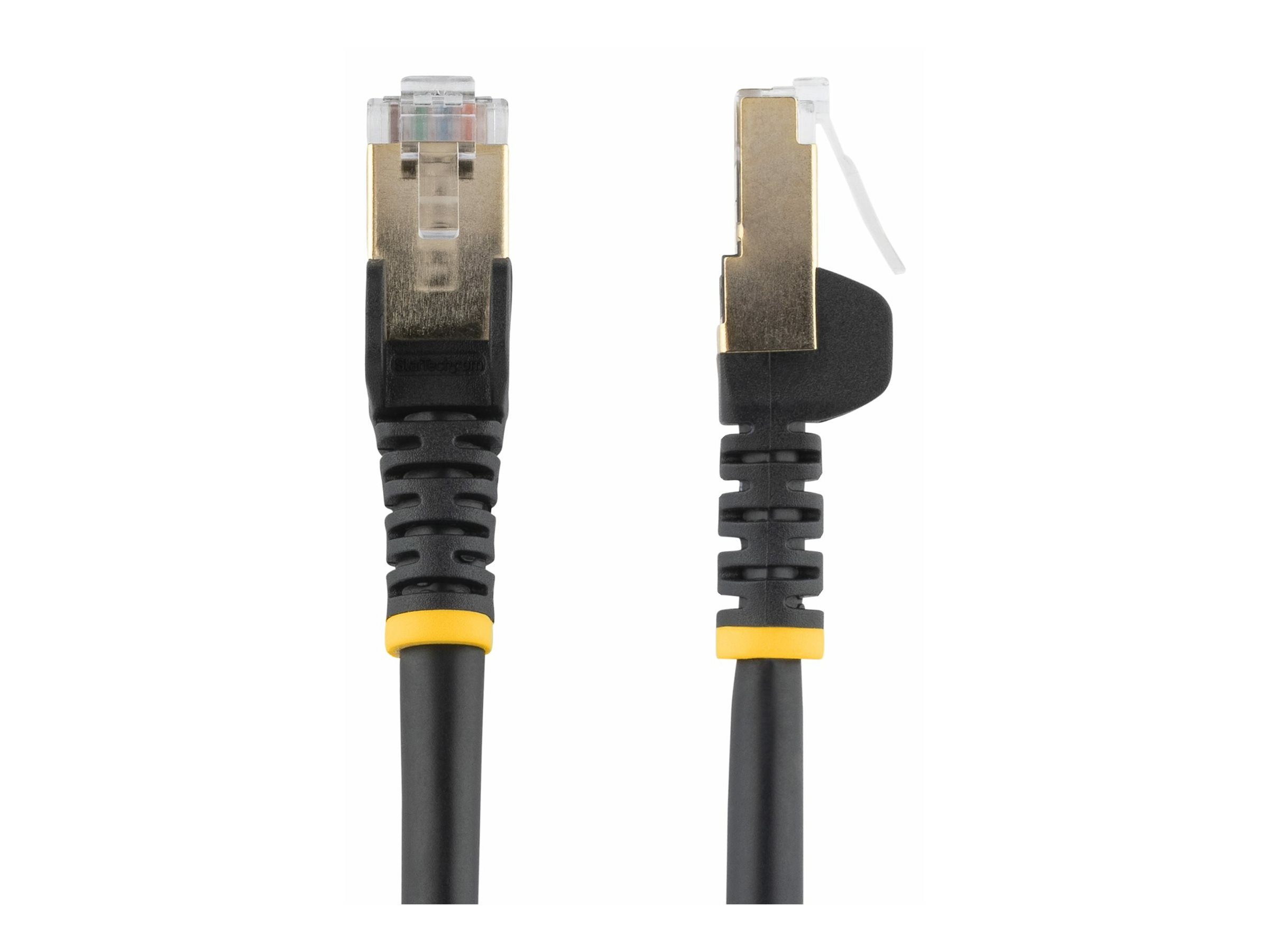 StarTech.com 2m CAT6A Ethernet Cable, 10 Gigabit Shielded Snagless RJ45 100W PoE Patch Cord, CAT 6A 10GbE STP Network Cable w/Strain Relief, Black, UL Certified Wiring/TIA - Category 6A - 26AWG (6ASPAT2MBK)