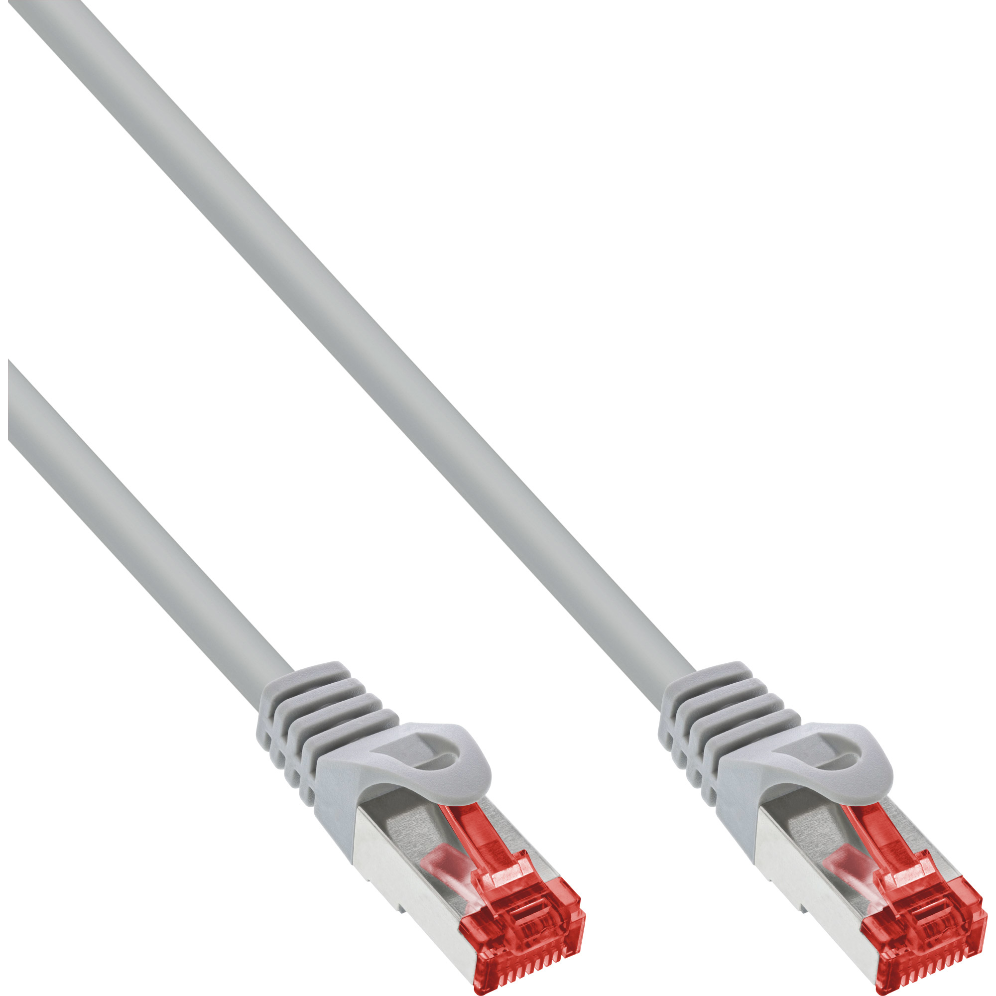 InLine Patchkabel - S/FTP (PiMf) - Cat.6 - 250MHz - PVC - Kupfer - grau - 5m, Ansicht 2