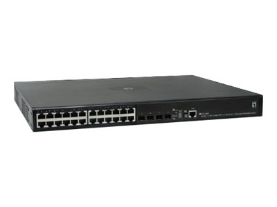 LevelOne GTL-2691 - Switch - managed - 24 x 101001000 + 4 x Shared SFP