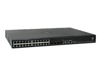 LevelOne GTL-2691 - Switch - managed - 24 x 101001000 + 4 x Shared SFP