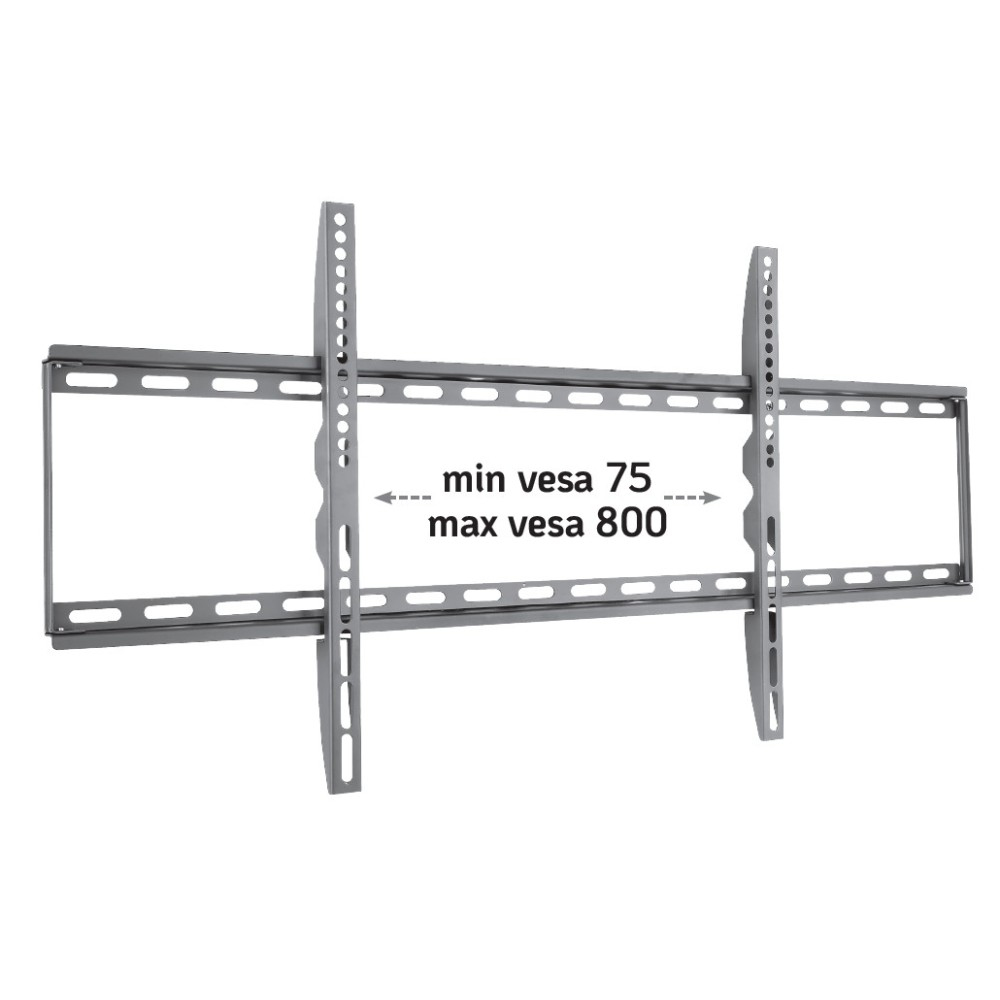 Techly Befestigungskit (Wandmontage) - starr, dünn - für LCD-Display - Schwarz - Bildschirmgröße: 106.7-203.2 cm, Ansicht 4