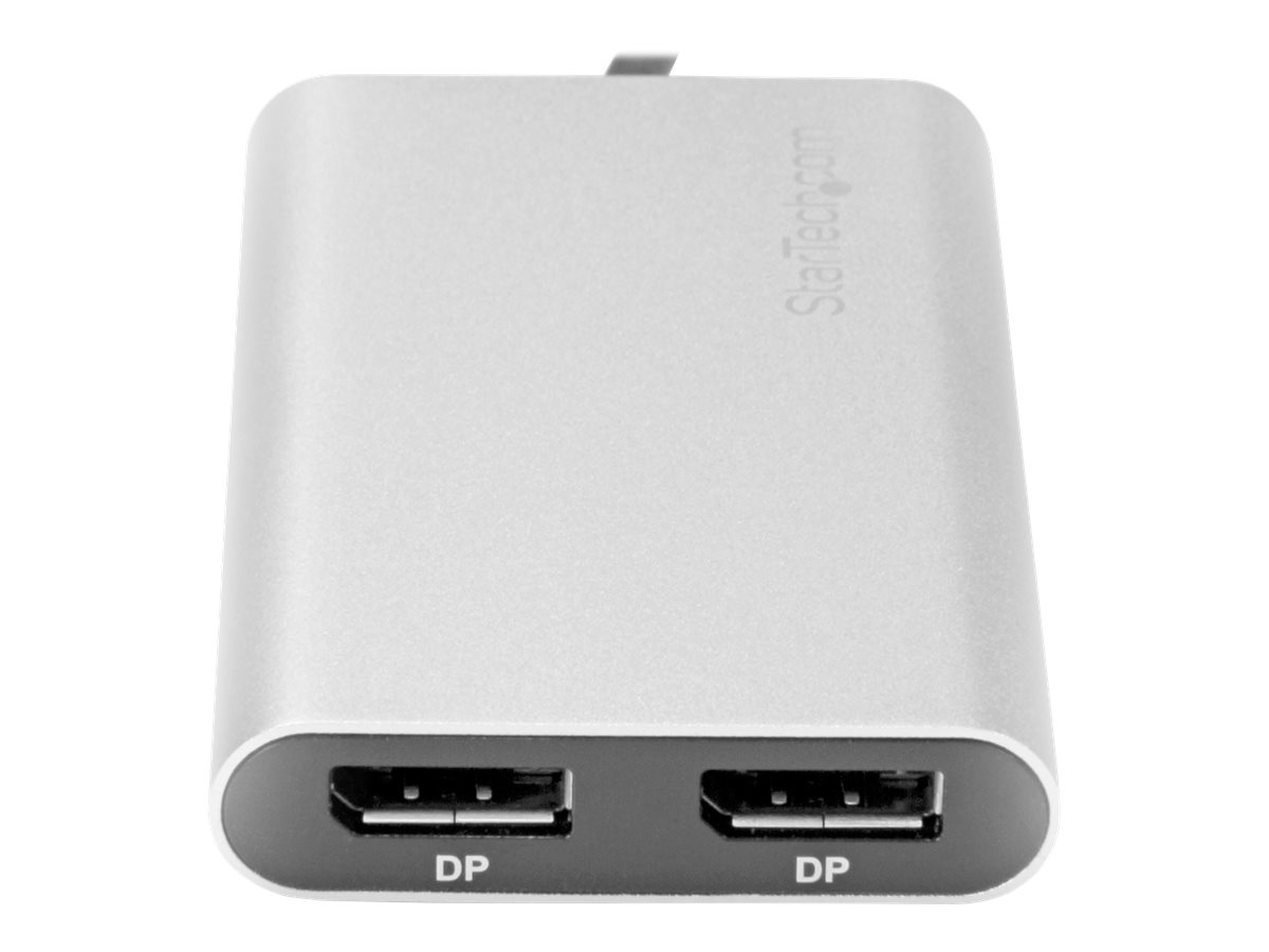 StarTech.com Thunderbolt 3 zu Dual DisplayPort Adapter - 4K 60Hz - Mac und Windows kompatibel - Thunderbolt 3 Adapter - USB C Adapter - USBDisplayPort-Adapter - USB-C (M)