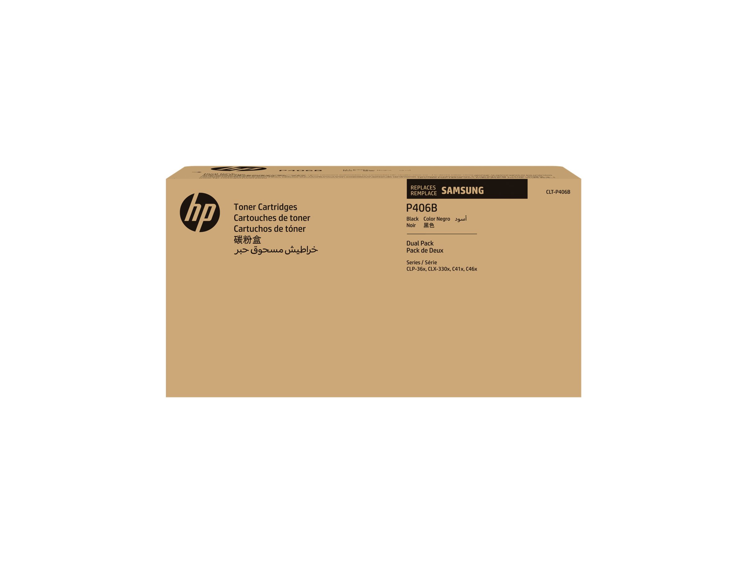 HP CLT-P406B - 2er-Pack - Schwarz - original - Tonerpatrone (SU374A)