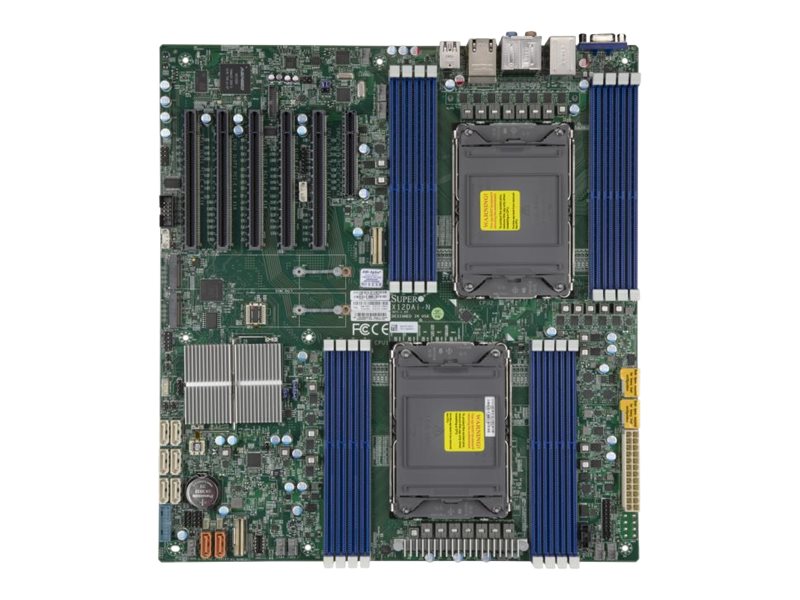 Supermicro X12DAi-N6 - Motherboard - Erweitertes ATX - LGA4189-Sockel - C621A - USB-C Gen2, USB 3.2 Gen 1, USB 3.2 Gen 2 - 2 x Gigabit LAN - Onboard-Grafik - HD Audio (8-Kanal)