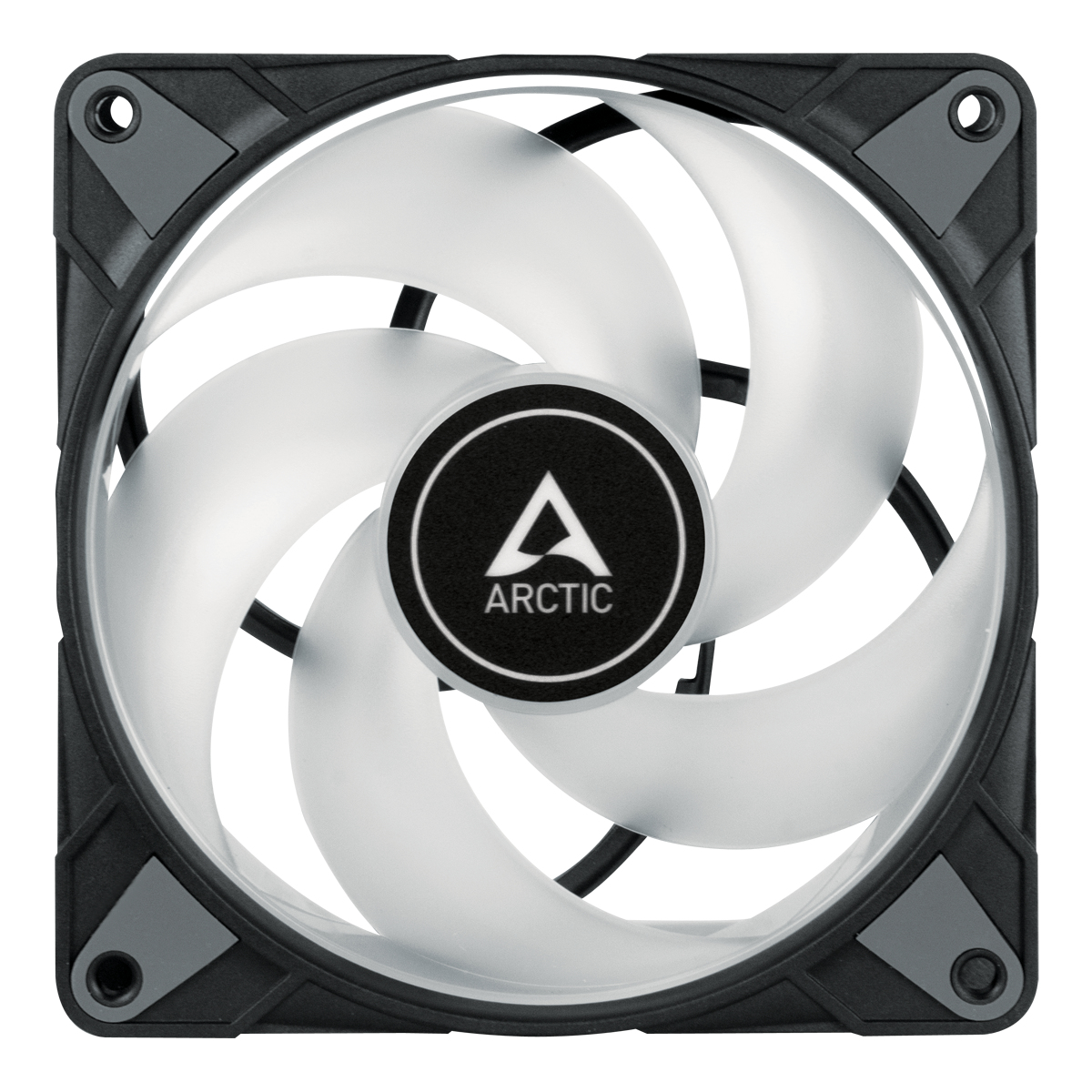 ARCTIC P12 PWM PST RGB 0dB schwarz, LED-Steuerung, 120mm, 3er-Pack, Ansicht 2
