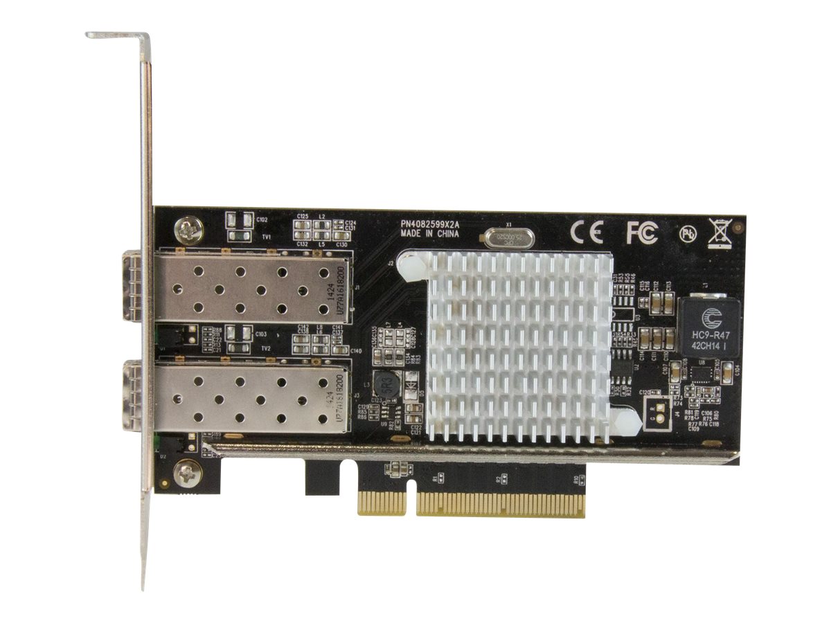 StarTech.com Startech 10G Network Card - 2x 10G Open SFP+ Multimode LC Fiber Connector - Intel 82599 Chip - Gigabit Ethernet Card (PEX20000SFPI)