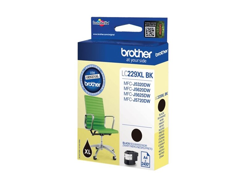 Brother LC229XLBKBP - Schwarz - original - Blisterverpackung