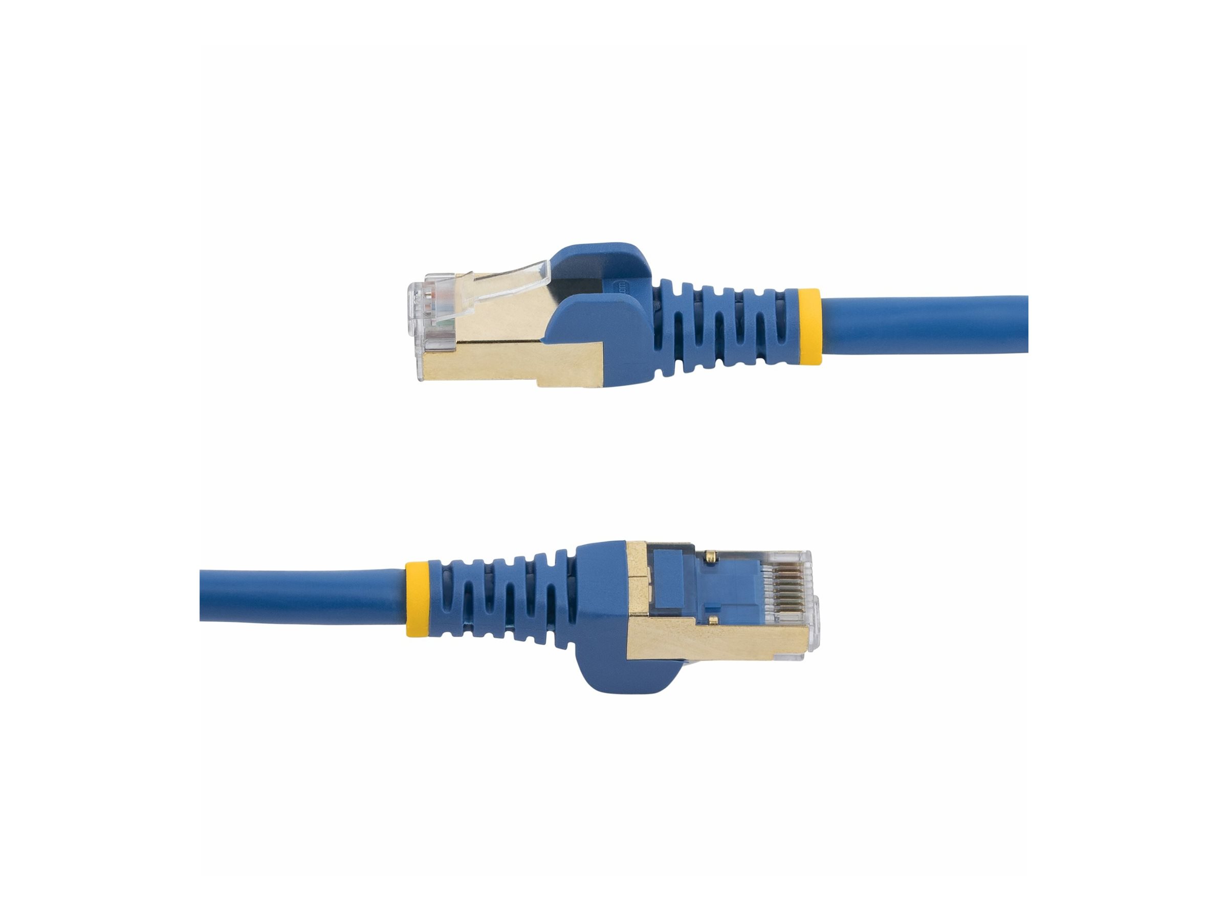 StarTech.com 1.5m CAT6A Ethernet Cable, 10 Gigabit Shielded Snagless RJ45 100W PoE Patch Cord, CAT 6A 10GbE STP Network Cable w/Strain Relief, Blue, UL Certified Wiring/TIA - Category 6A - 26AWG (6ASPAT150CMBL)