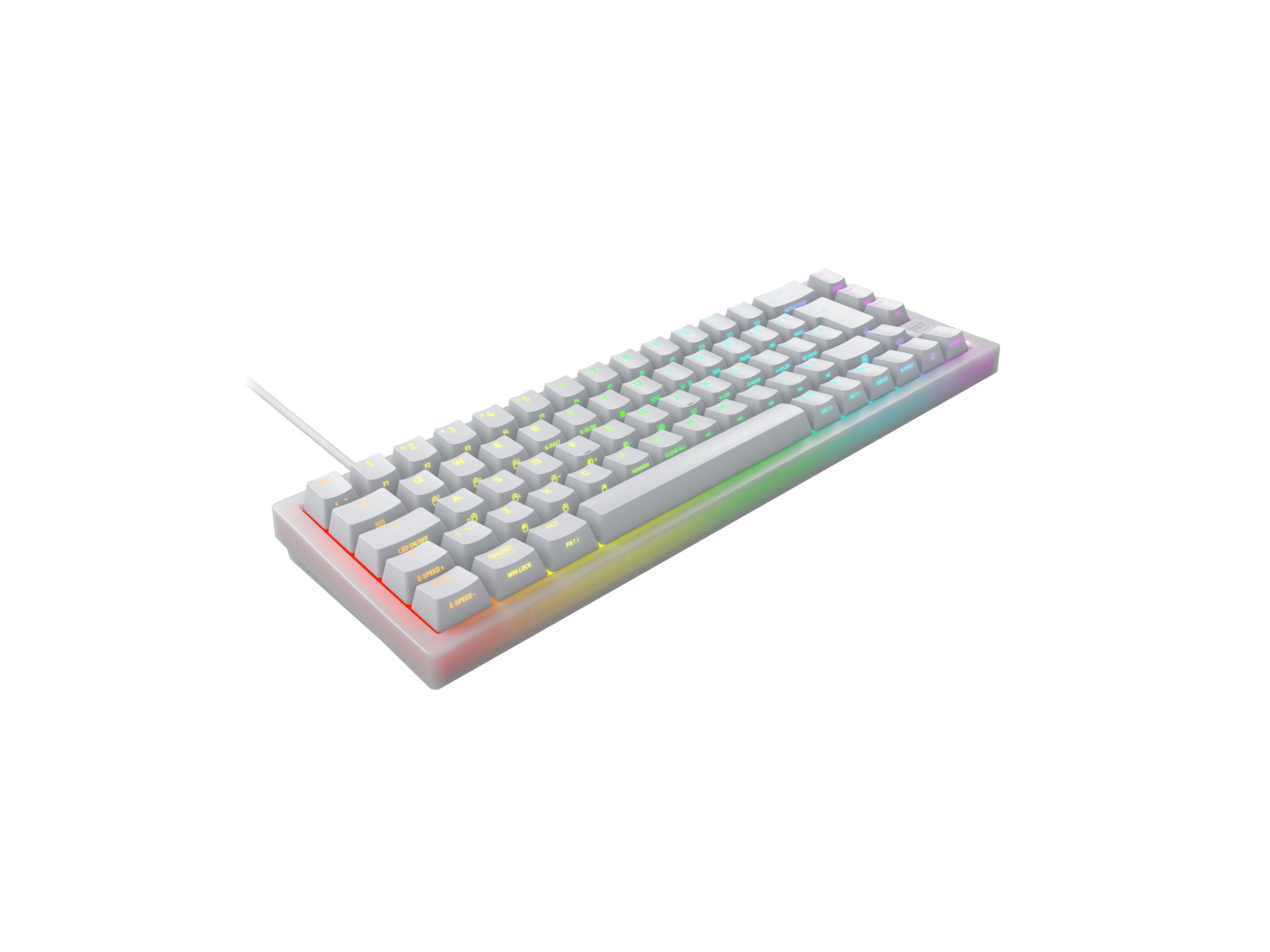 Xtrfy K5V2 65%/WHITE - corded - mechanical - TL: US, QWERTY, Ansicht 2