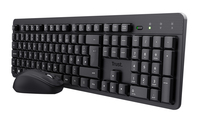 Trust TKM-360 Kabellos Tastatur Maus-Set Geräuscharme Tasten Hotkey - Desktop - 1.600 dpi