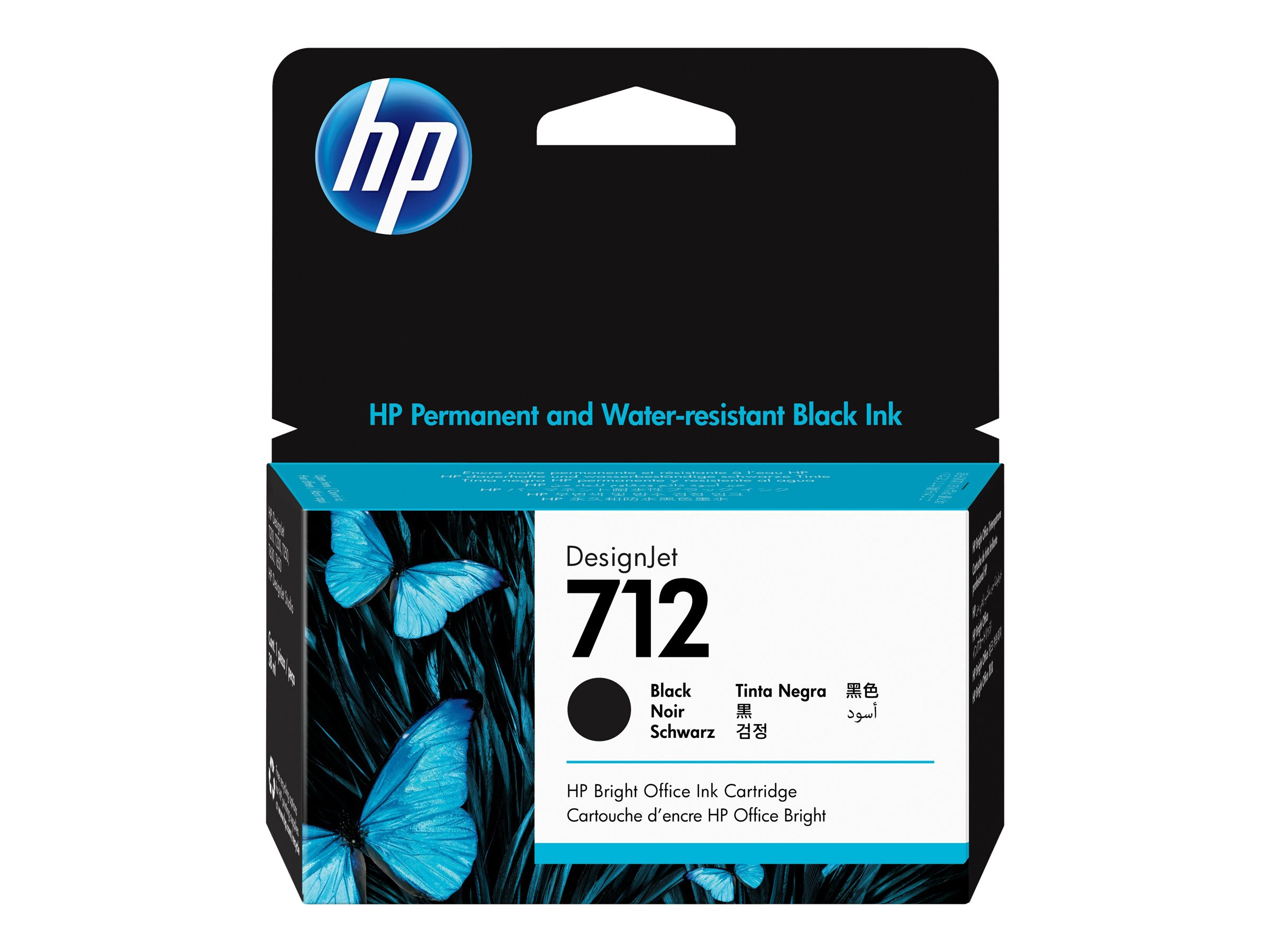 HP 712 - 38 ml - Schwarz - original - DesignJet